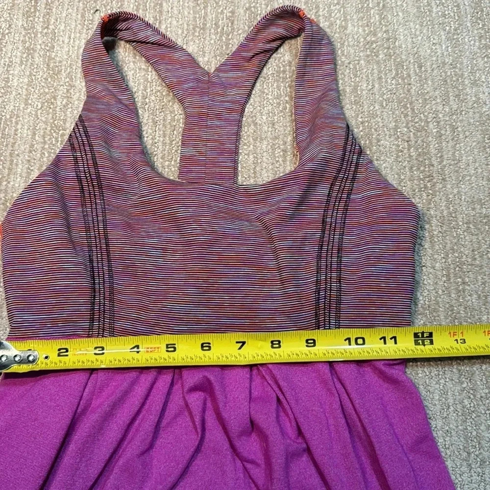 Lululemon Womens Size 4 Ultra Violet Racerback Tank Top Heathered Performance - Picture 6 of 13